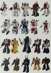 Portraits group Aerialbots Protectobots Stunticons Combaticons